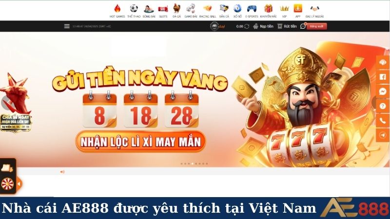 Nhà cái AE888 được yêu thích tại Việt Nam