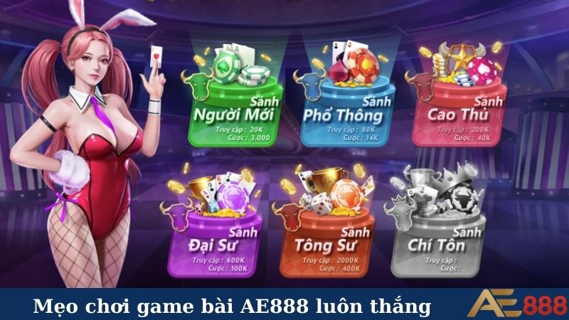 Mẹo chơi game bài AE888 luôn thắng