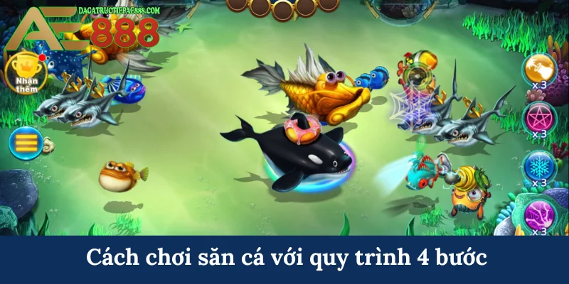 Cách chơi săn cá với quy trình 4 bước