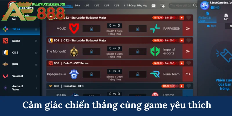 Cảm giác chiến thắng cùng game yêu thích