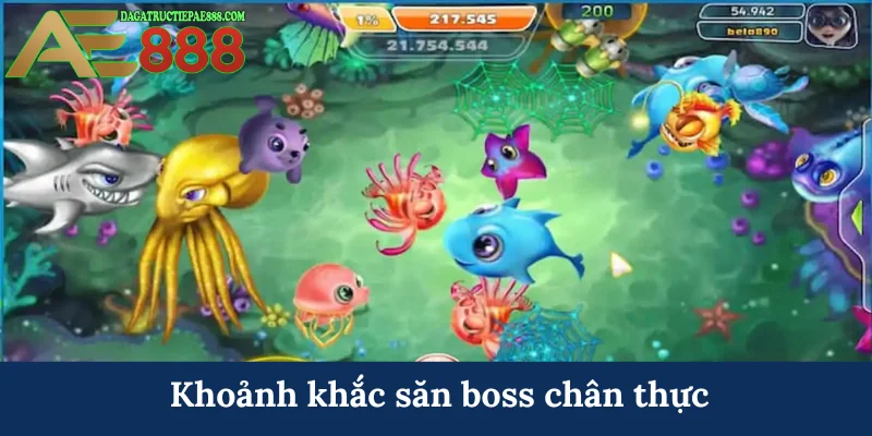 Khoảnh khắc săn boss chân thực
