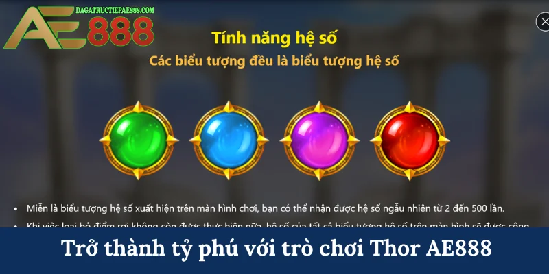 Trở thành tỷ phú với trò chơi Thor AE888