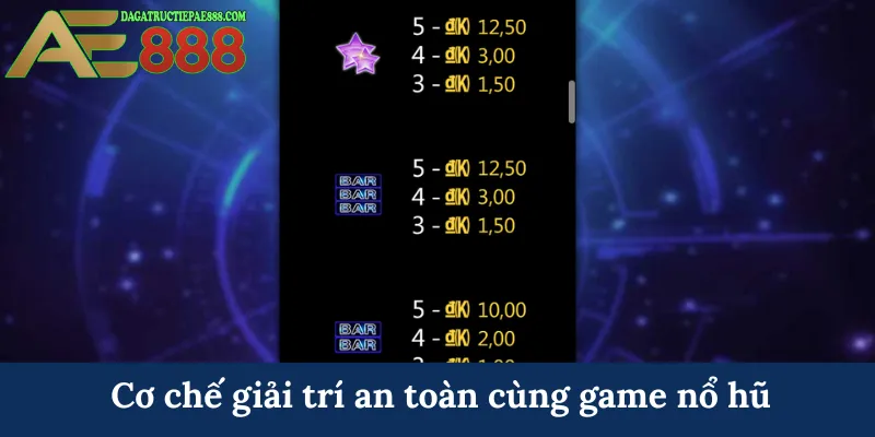 Cơ chế giải trí an toàn cùng game nổ hũ