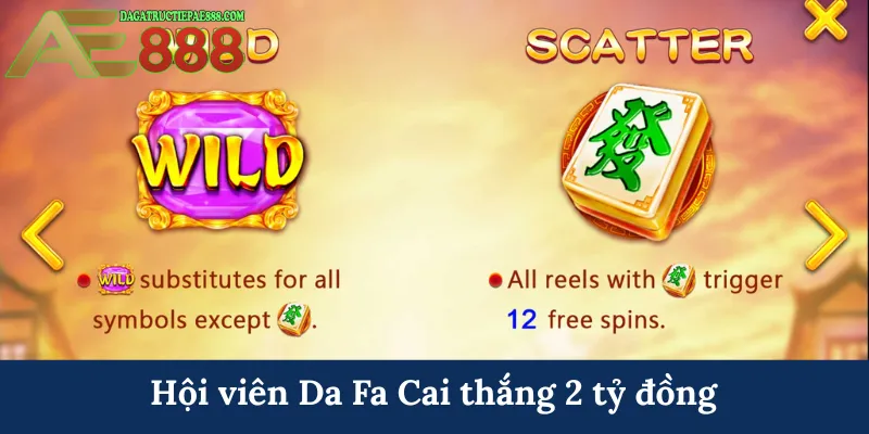 Hội viên Da Fa Cai thắng 2 tỷ đồng